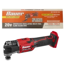 BAUER 20V Brushless Cordless Variable-Speed Oscillating Multi-Tool - Tool Only