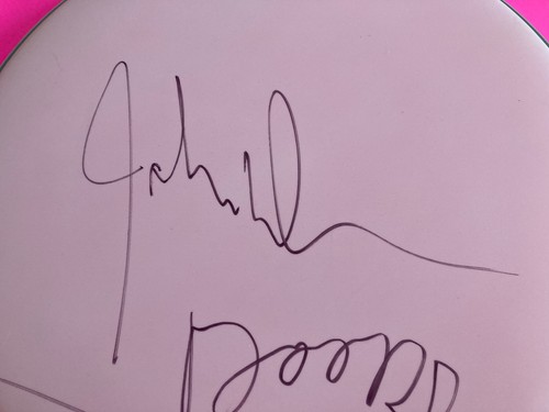 JOHN DENSMORE THE DOORS FIRMATO 16 POLLICI REMO DRUMHEAD *PROVA ESATTA* - Foto 5 di 5
