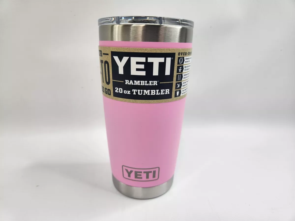 YETI Rambler 20 Oz Tumbler with MagSlider Lid in Power Pink