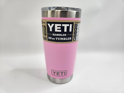 Yeti Power Pink 20oz Tumbler Rambler w/ Sticker - Magslider Lid