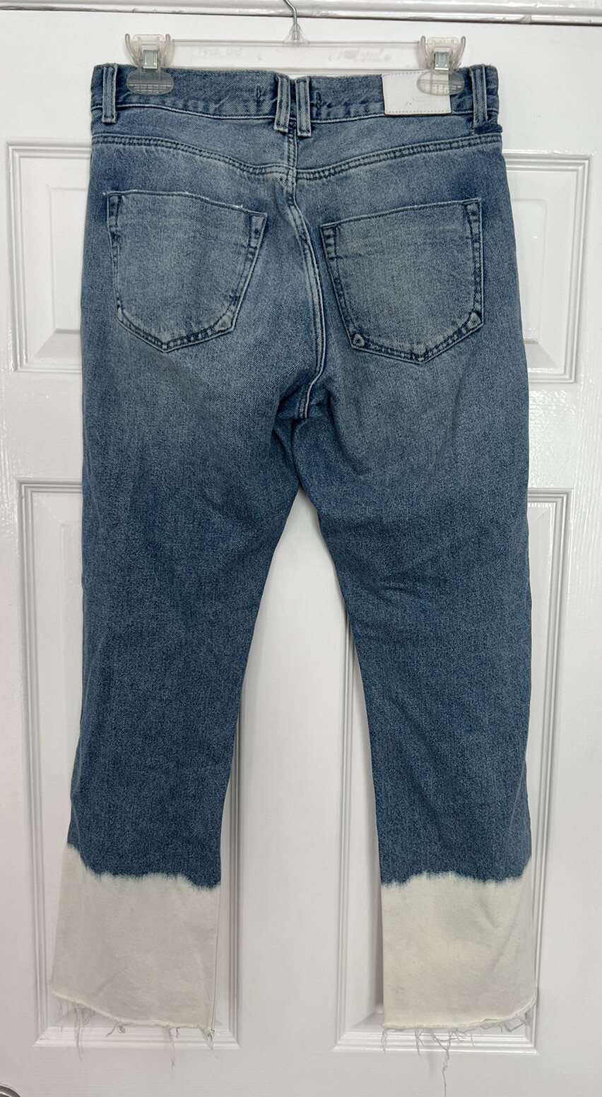 Zara Basic Size 2 Jeans Bleached Bleachy Jean Hig… - image 6