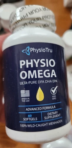 PhysioTru Physio Omega Ultra Pure DPA DHA Avanced Formula 60 Softgel EXP: 2027