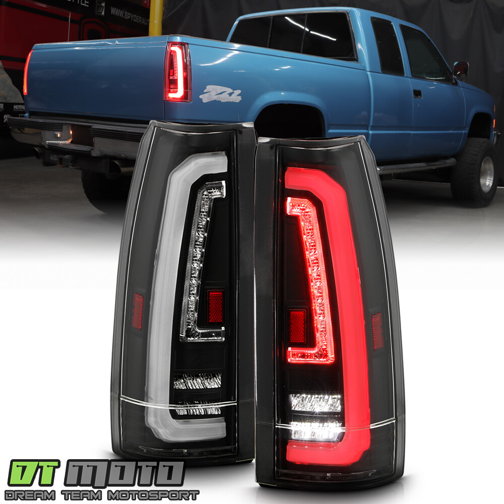 For 1988-1998 Chevy/GMC C10 C/K 1500 2500 3500 Black Full LED Tail