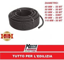 TUBO CORRUGATO CAVIDOTTO DOPPIA PARETE POLIETILENE 40 50 63 75 90 110 PASSACAVI