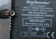 DigiSender 9v 500mA 0.5A 4.5VA Linear Power Supply Transformer Mains Adapter PSU
