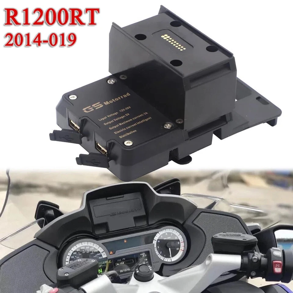 For BMW R1200RT R1250RT 2014-2020 Mobile Phone USB Navigation Bracket Holder - Image 3 of 4