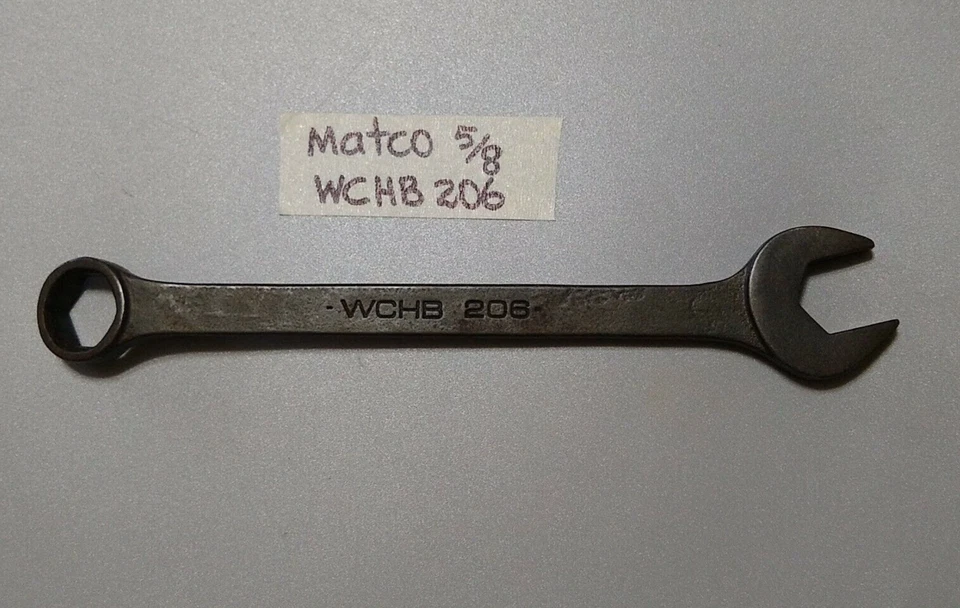 MATCO USA WCHB 206, 5/8" Combination Wrench, 7.4" Long, 6Pt. Industrial Finish. - Image 3 of 4