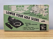 Vintage 19th Hole Par Electric Putting Cup Model 1901 In Original Box - Works