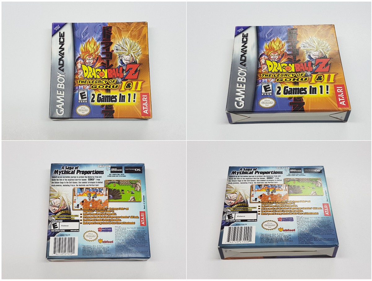 Dragon Ball Z The Legacy of Goku I & II Game Boy Advance Box