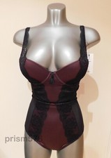 Ultimo Cassiopeia Bodysuit with gel padding, size 34B, colour wine black NWT