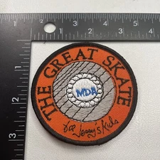 Vtg Jerry Lewis MDA MUSCULAR DYSTROPHY ASSOCIATION Roller Skating Patch B032