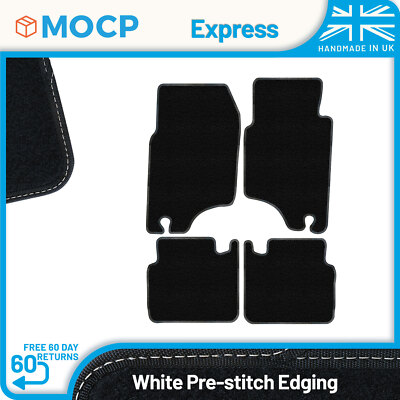 Express with White Pre-Stitch Trim Car Mats to fit Mitsubishi Shogun LWB 5DR ...