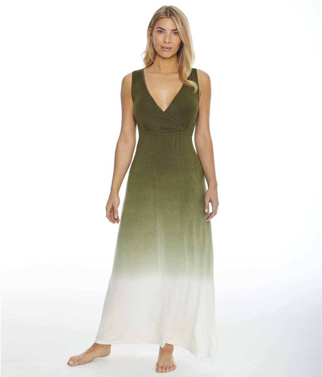 FANTASIE AURORA OLIVE MAXI BEACH DRESS / COVER UP SIZE UK S / AU 10 | eBay  UK