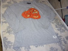 The Children's Place Sinister Jack O Lantern Halloween LS T Shirt Size Youth L