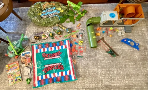 vtg 1980s ninja turtles Mixed Lot and accessories