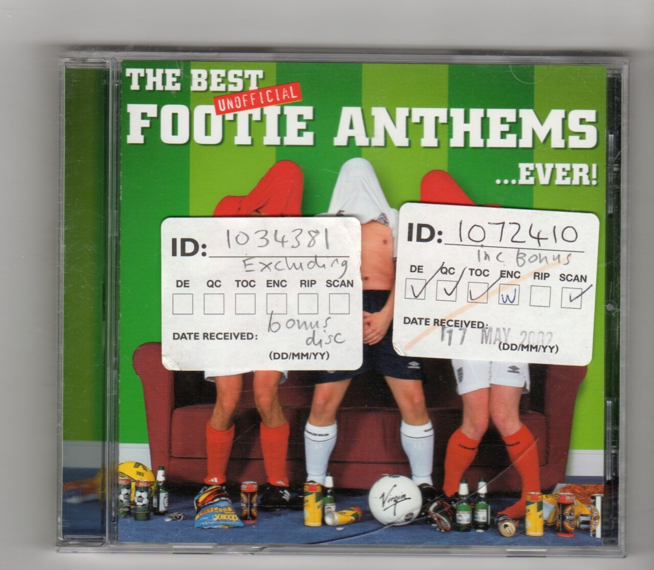 (IR560) The Best Unofficial Footie Anthems ... Ever! - 2002 CD