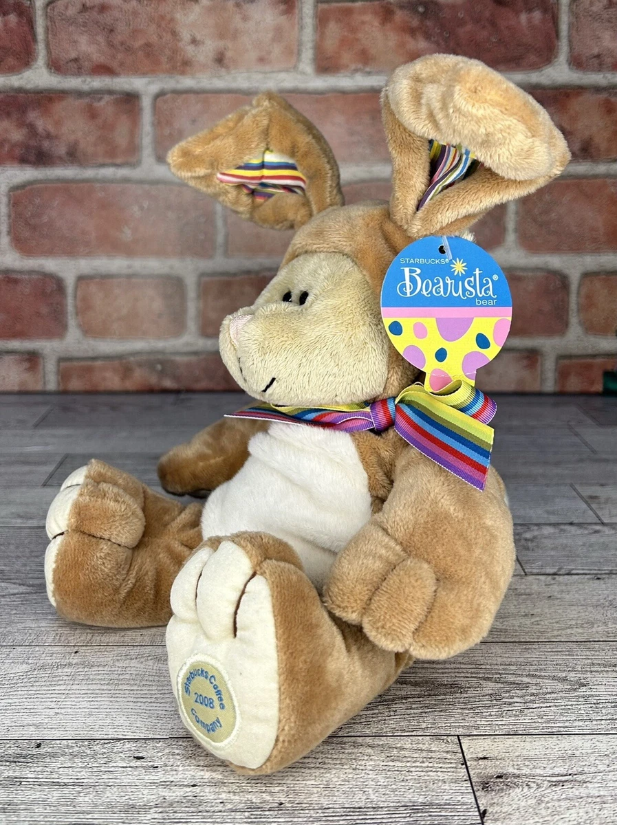 2008 Starbucks Barista Bear Collection 75th Edition Easter Bunny Rabbit Plush