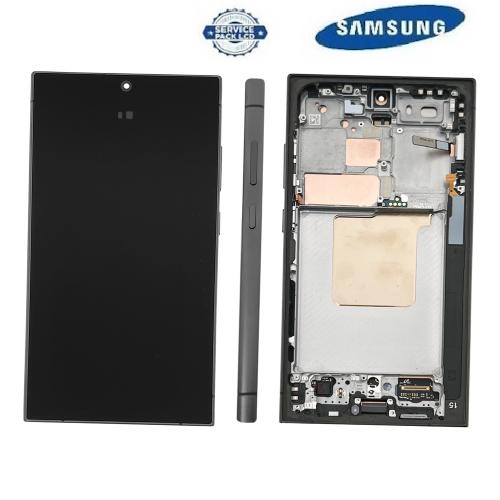 SCHERMO ORIGINALE SERVICE PACK SAMSUNG S24 ULTRA 5G S928B NERO VERDE schermo-originale-service-pack-samsung-s24-ultra-5g-s928b-nero-verde
