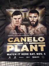 CANELO ALVAREZ VS CALEB PLANT BOXING POSTER 22x28 CHAMPIONSHIP NOVEMBER 6 2021!!