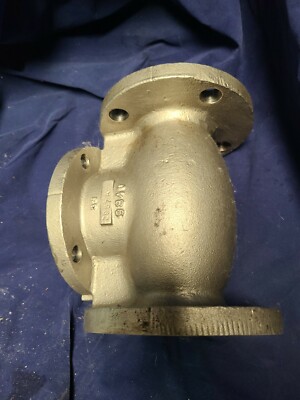Swing Flow Check Valve ALOYCO 9840 4'' Flanged CF8M 316 SS Bolted Cover Pipe