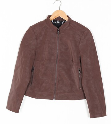 Veste Femme Noire Simili Cuir/Daim Taille 2XL – Neuve Avec Étiquettes, Marque COC, Style Rock