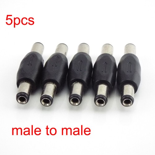 5.5x 2.1mm Male to Male Plug female to female DC Power Adapter CCTV connector - Picture 9 of 10