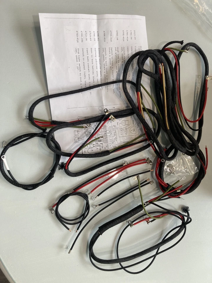 Arnés de cableado principal WLA/militar 1942-1945 cuarenta y cinco 4736-42 m Foto 4 de 4