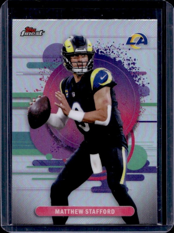 2025 Topps Finest Matthew Stafford Uncommon Refractor #139 Rams