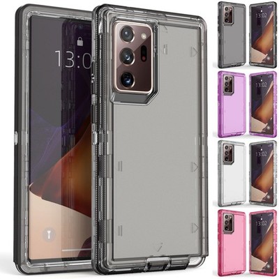 For Samsung Galaxy Note 20 Ultra Case Clear 3in1 Layers Cover Transparent Rugged