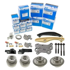 3.5L Timing Chain Kit & Cam Phaser VVT Gears For 11-17 Ford F-150 Lincoln Taurus