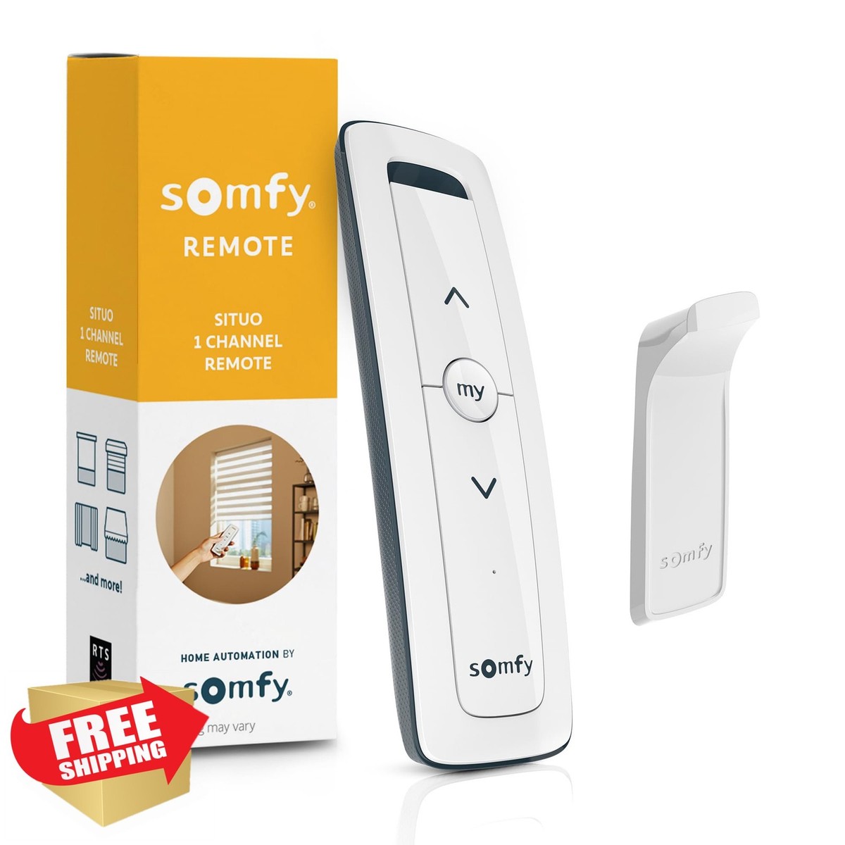 Somfy Situo 1 Pure RTS Remote Control 1 Channel Motorized Shade