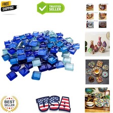 100 Pieces Bulk Mosaic Tiles Assorted Color Opaque Mosaic Glass Crafts Suppli...