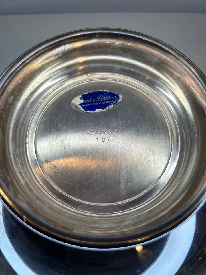 MCM Reed & Barton Mostaza Esmalte/Plato Cuenco De Colección Foto 4 de 4