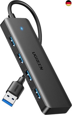 UGREEN 4-Port USB 3.0 Hub Verteiler 5Gbps USB Mehrfachstecker Splitter für 
