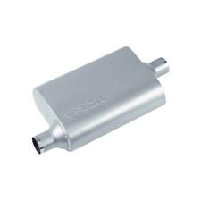 Aero Exhaust Performance Muffler Street Flow 2-chamber Aluminized Steel Silve... Aero Exhaust Performance Muffler Street Flow 2-chamber Aluminized Steel Silve...