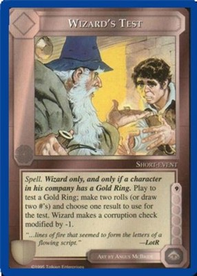 Wizard's Test - The Wizards - Unlimited - Middle-Earth CCG