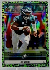 2025 Select Green and Black Snakeskin Score Select Throwback Jalen Hurts 1/2