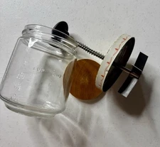 Androck Vtg Glass Measuring Cup Nut Chopper Spring Assist Grannycore Farmhouse