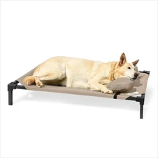 Pro Elevated Dog Bed with HeatShield Fabric – Advanced Cooling Raised Cot for...