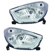 Halogen Scheinwerfer Set Links & Rechts H4 FüR Dacia Dokker Express Lodgy