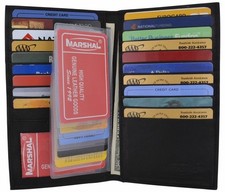 Long Genuine Leather 19 Slots Credit Card ID ...
