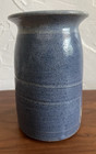 Pottery Vase, Blue, Signed by artist Joe Chomyn, Indiana — photo 3