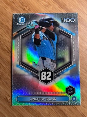 Andrew Salas 2026 Bowman - Bowman Scouts Top 100 Miami Marlins #BTP-82