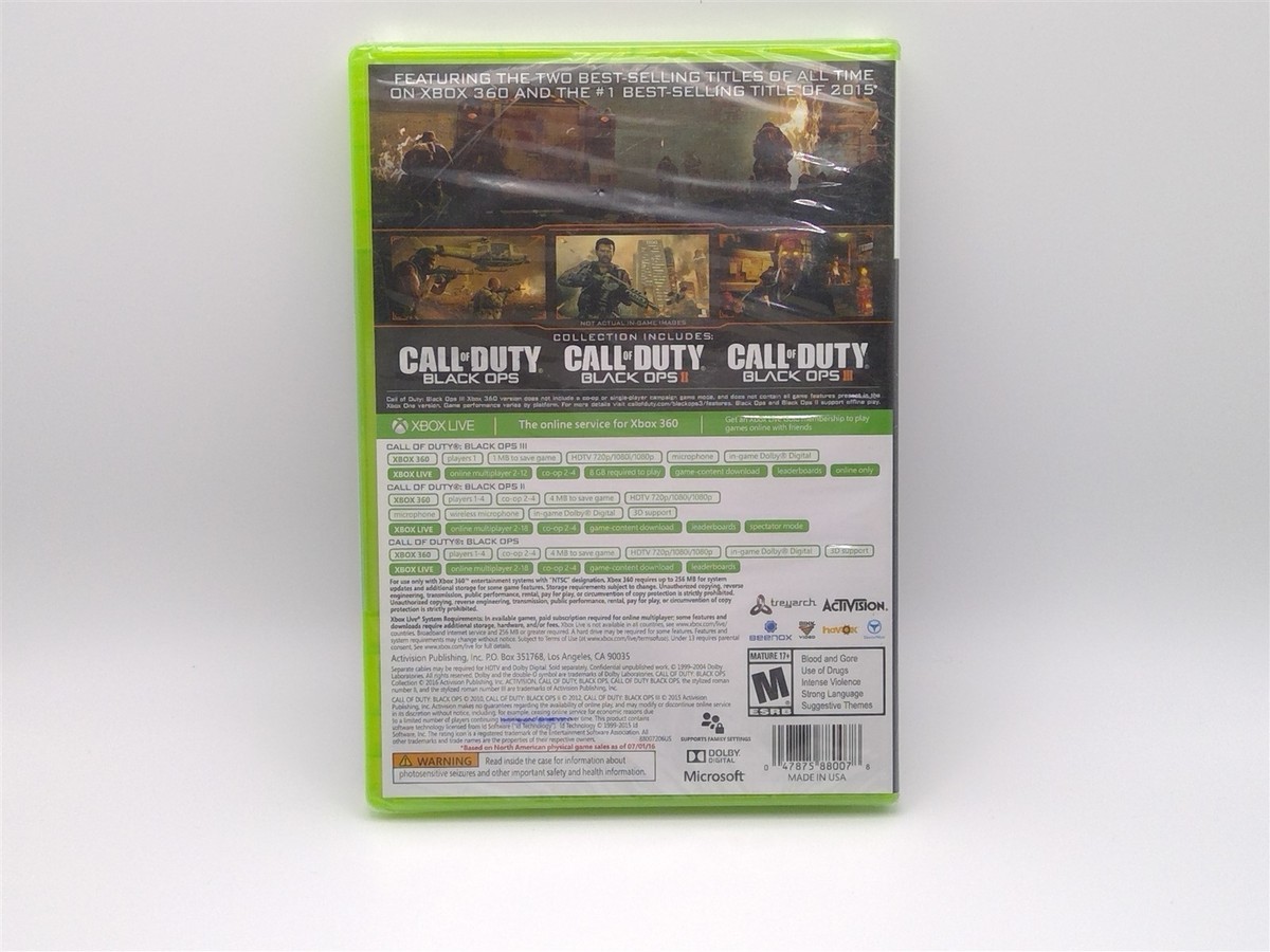 Call of Duty: Black Ops Collection (Microsoft Xbox 360, 2016) for