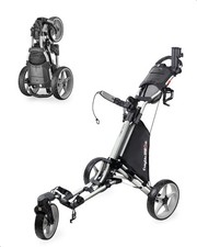 Caddytek CaddyLite ONE-Swivel V8 Golf Push Cart - Lightweight 3 Wheel Foldabl...
