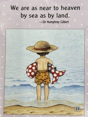 Mary Engelbreit Handmade Magnet-We Are As Near To Heaven 