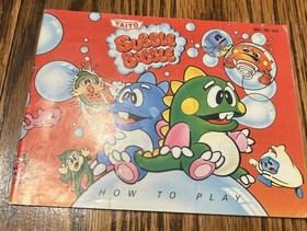 Vintage Bubble Bobble (Nintendo NES, 1988) with manual ~ Authentic 