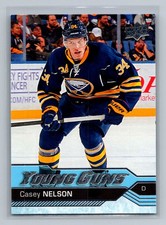 CASEY NELSON 2016-17 UPPER DECK SERIES TWO YOUNG GUNS ROOKIE CARD #462. rookie card picture