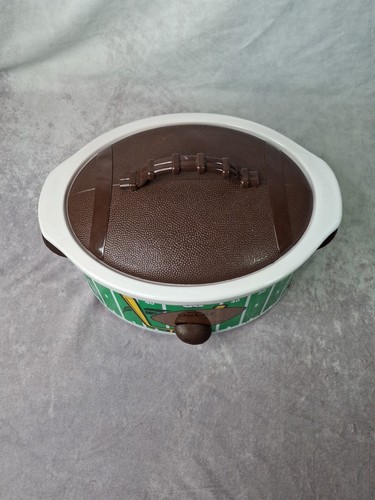 Vtg Crock Pot Football Game Day Slow Cooker 3.5 Qt Tested Works Great ! - Picture 14 of 14