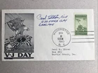 1945 USA VJ DAY COMMEMORATIVE COVER SIG PAUL TIBBETS ENOLA GAY CAPTAIN PILOT.